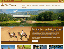 Tablet Screenshot of diyatravels.com